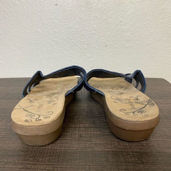 Baretraps Blue leather Women Sandals Size 10w - Picture 4 of 7